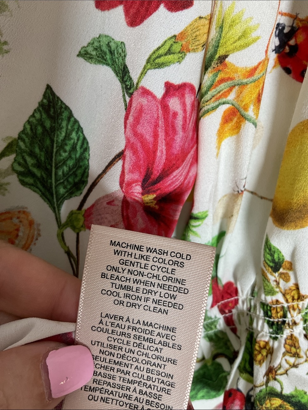 Philosophy Republic Clothing Summer Fiesta Floral Fruit Ruffle Blouse Sz S NWT - Picture 9 of 10